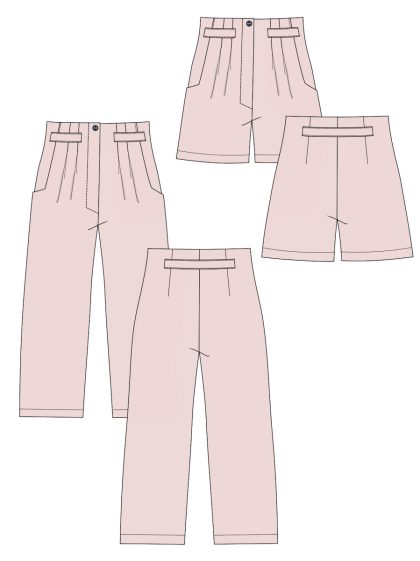 dessin technique patron pantalon daddy sewing soon