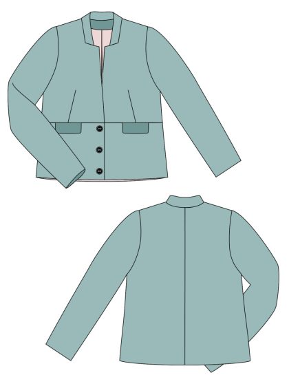 Patron de couture blazer Qasim sewing soon schemas techniques