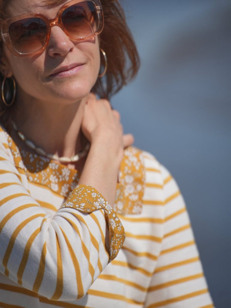 patron couture top Aney Sewing soon VB longue encolure carré